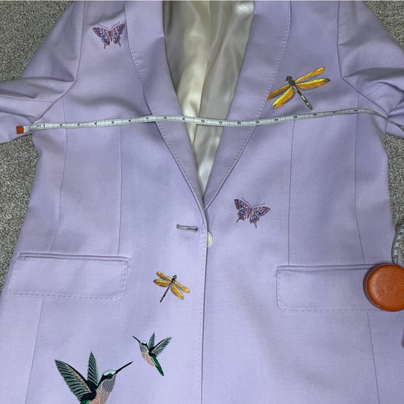 Cashmere women blazer, Luxury blazer, beautiful embroidery blazer - Picture 8 of 11